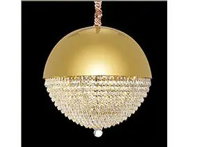 Elegant gold and crystal lighting