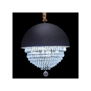 Modern chandelier with crystal details