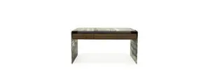 Contemporary desk with unique detailing