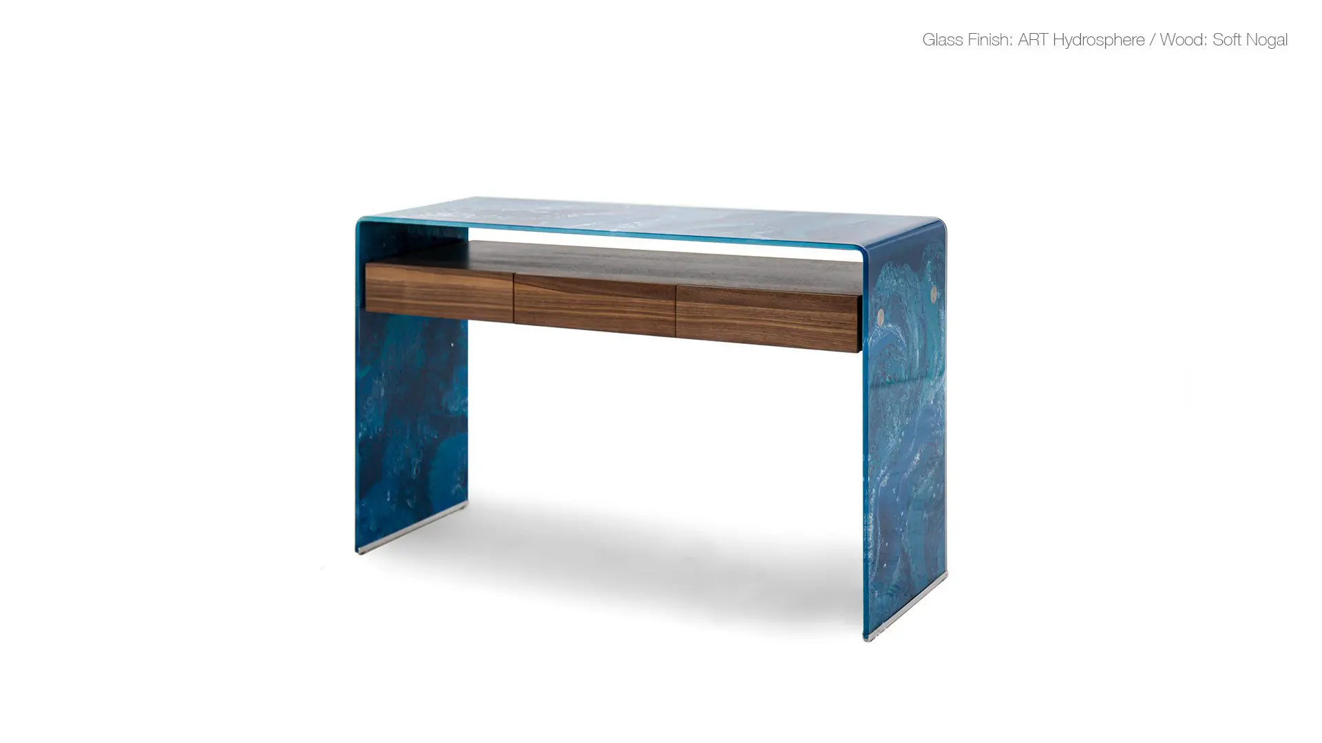 Contemporary desk with artistic flair