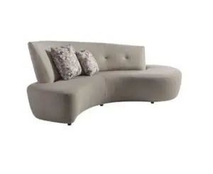 Stylish sofa with patterned cushions