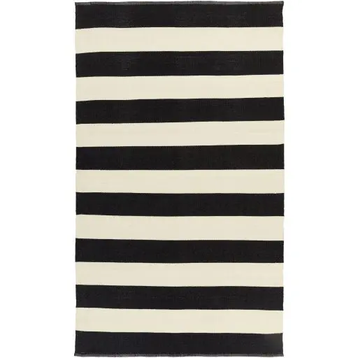 Bold striped pattern rug