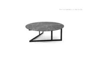 Elegant circular table with sleek frame