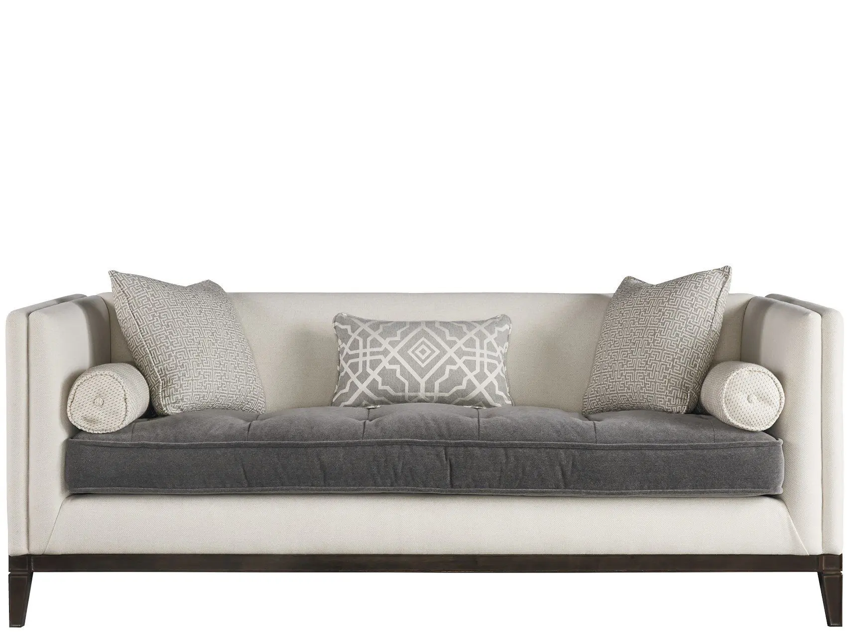 Stylish grey and white couch